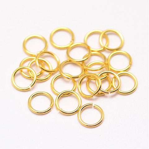 (GQJ7940-4) Brass Jump Rings, Open Jump Rings, 18kt Gold Plated 4mm (30 PCS) (GQJ7940-4) Brass Jump Rings, Open Jump Rings, 18kt Gold Plated 4mm (30 PCS)