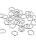 (GQJ8265-SHS) Brass jump ring ext. 5mmx0.6mm (3.5 GMS/+- 90 PCS) (GQJ8265-SHS) Brass jump ring ext. 5mmx0.6mm (3.5 GMS/+- 90 PCS)