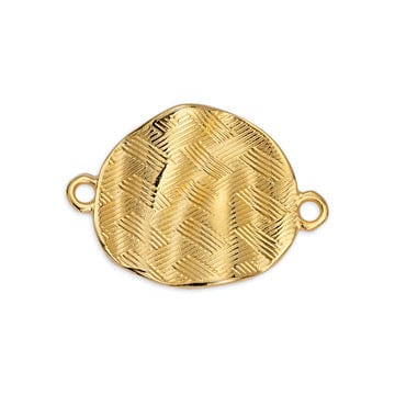 (GQL6793A) Round motif with ripple effect with 2 rings (2 PCS) (GQL6793A) Round motif with ripple effect with 2 rings (2 PCS)
