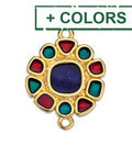 (GQL6863X) 17 x 23MM Motif daisy candy with 2 rings (1 PC) (GQL6863X) 17 x 23MM Motif daisy candy with 2 rings (1 PC)