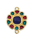 (GQL6863B) 24KT GOLD PLATED / MIX COLORS (GQL6863X) 17 x 23MM Motif daisy candy with 2 rings (1 PC) (GQL6863X) 17 x 23MM Motif daisy candy with 2 rings (1 PC)
