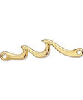 (GQL7089A) Waves motif with 2 rings 30X7MM (4 PCS) (GQL7089A) Waves motif with 2 rings 30X7MM (4 PCS)