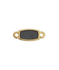 XXX (GQL7202A) BLACK DIAMOND (GQL7202X) Rectangular motif vitraux with 2 rings 16x6mm (3 PCS) (GQL7202X) Rectangular motif vitraux with 2 rings 16x6mm (3 PCS)