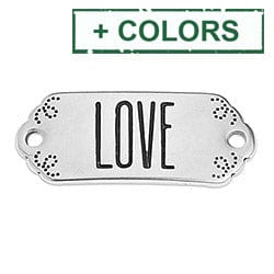 (GQL7239X) Girlie ID LOVE 30x12mm (2 PCS) (GQL7239X) Girlie ID LOVE 30x12mm (2 PCS)