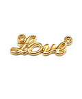 (GQL7240A) 24KT GOLD PLATED (GQL7240X) Component "Love" 28x10mm (4 PCS) (GQL7240X) Component "Love" 28x10mm (4 PCS)