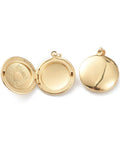 (GQL8239-06G) Brass Locket Photo Frame Pendants, Real 18K Gold Plated 20mm wide (2 PCS) (GQL8239-06G) Brass Locket Photo Frame Pendants, Real 18K Gold Plated 20mm wide (2 PCS)