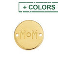 (GQM8514-X) Alloy Round motif Mom with 2 holes 15.5mm (2 PCS) (GQM8514-X) Alloy Round motif Mom with 2 holes 15.5mm (2 PCS)