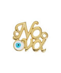 24K GD PL. (GQN8266-24K) (GQN8266-X) Motif ''Νονά'' with eye with 2 rings 17x15mm (1 PC) (GQN8266-X) Motif ''Νονά'' with eye with 2 rings 17x15mm (1 PC)