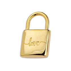 (GQP6799A) 14 x 23.8 Padlock motif -Love- pendant (1 PC) (GQP6799A) 14 x 23.8 Padlock motif -Love- pendant (1 PC)