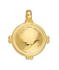 (GQP6801A) Round motif ethnic with grains pendant 20x25mm (2 PCS) (GQP6801A) Round motif ethnic with grains pendant 20x25mm (2 PCS)