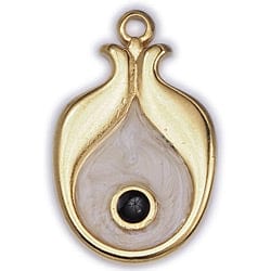 (GQP6814A) Pomegranate with eye pendant (1 PC) (GQP6814A) Pomegranate with eye pendant (1 PC)