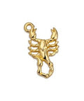 (GQP7065A) 24KT GOLD PLATED (GQP7065-X) Scorpion motif charm 20X12MM (2 PCS) (GQP7065-X) Scorpion motif charm 20X12MM (2 PCS)