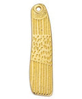 (GQP7145A) Motif rectangular textured pattern with 1 hole 9x35mm (2 PCS) (GQP7145A) Motif rectangular textured pattern with 1 hole 9x35mm (2 PCS)
