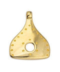 (GQP7215A) Motif ethnic paddle shaped for 2mm pendant 20x24mm (2 PCS) (GQP7215A) Motif ethnic paddle shaped for 2mm pendant 20x24mm (2 PCS)