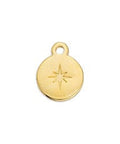 (GQP7534A) Round motif 12x15mm with Bethlehem star pendant (4 PCS) (GQP7534A) Round motif 12x15mm with Bethlehem star pendant (4 PCS)