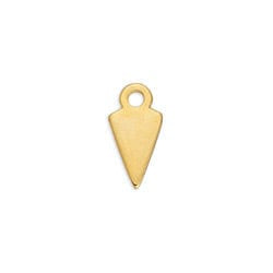 (GQP7535A) Conical motif mini pendant 7x14mm (4 PCS) (GQP7535A) Conical motif mini pendant 7x14mm (4 PCS)