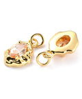 LIGHT SALMON (GQP8411-A) (GQP8411-X) Brass Micro Pave Cubic Zirconia Pendant, Real 18K Gold Plated, Oval, 8x12mm (2 PCS) (GQP8411-X) Brass Micro Pave Cubic Zirconia Pendant, Real 18K Gold Plated, Oval, 8x12mm (2 PCS)