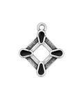 SILV.ANT./BLACK (GQP8489-SB) (GQP8489-GG) Motif rombus ethnic with 4 drops pendant (2 PCS) (GQP8489-GG) Motif rombus ethnic with 4 drops pendant (2 PCS)