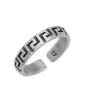 (GQR7226B) SILVER ANTIQUE (GQR7226X) Band ring meanders 17mm (1 PC) (GQR7226X) Band ring meanders 17mm (1 PC)
