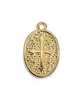 (GQR7440A) GOLD PLATED (GQR7440X) Oval with cross pendant (2 PCS) (GQR7440X) Oval with cross pendant (2 PCS)