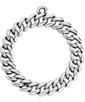 SILV.ANT. (GQR7725B) (GQR7725X) Motif chain hoop 32mm pendant (2 PCS) (GQR7725X) Motif chain hoop 32mm pendant (2 PCS)
