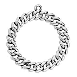 SILV.ANT. (GQR7725B) (GQR7725X) Motif chain hoop 32mm pendant (2 PCS) (GQR7725X) Motif chain hoop 32mm pendant (2 PCS)