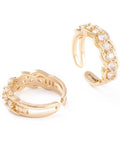 (GQR7978-16G) Brass Micro Pave Clear Cubic Zirconia Cuff Rings,17.5mm (1 PC) (GQR7978-16G) Brass Micro Pave Clear Cubic Zirconia Cuff Rings,17.5mm (1 PC)