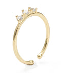 (GQR8093-07G) Brass Micro Pave Clear Cubic Zirconia Cuff Rings,16.5mm (1 PC) (GQR8093-07G) Brass Micro Pave Clear Cubic Zirconia Cuff Rings,16.5mm (1 PC)