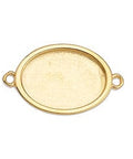 (GQS7130A) Oval setting for 18x13mm with 2 rings (2 PCS) (GQS7130A) Oval setting for 18x13mm with 2 rings (2 PCS)