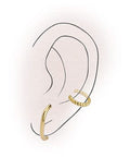 (GQT7210A) Cuff earring twisted rope 11mm (2 PCS) (GQT7210A) Cuff earring twisted rope 11mm (2 PCS)