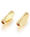 (GQT8269-G) Brass Beads, Twist, Real 18K Gold Plated 8.5mm (4 PCS) (GQT8269-G) Brass Beads, Twist, Real 18K Gold Plated 8.5mm (4 PCS)