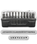 Greek Typewriter Signature Letter Stamp Set Greek Typewriter Signature Letter Stamp Set
