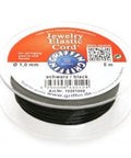 Griffin Jewelry Elastic Cord 1,0 mm black Jewelry Elastic Cord 1,0 mm black 5m spool