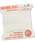 Griffin Natural Silk 2meter 1 Needle white 0.30mm Griffin Natural Silk 2meter 1 Needle white 0.30mm