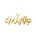 (GS7355A) Gold Plated (GS6355X) Silver 925 Connector "MANA" 15x9mm (1 PC) (GS6355X) Silver 925 Connector "MANA" 15x9mm (1 PC)