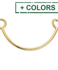 Half bracelet with heart & circle wireframe Half bracelet with heart & circle wireframe
