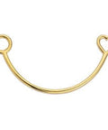 24KT GOLD PLATED Half bracelet with heart & circle wireframe Half bracelet with heart & circle wireframe