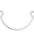 SILVER ANTIQUE Half bracelet with heart & circle wireframe Half bracelet with heart & circle wireframe