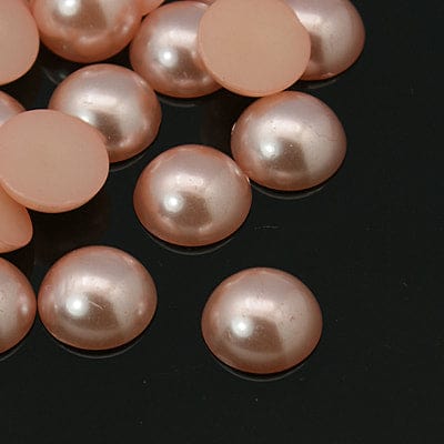 Half Round Domed Imitated Pearl Acrylic Cabochons, Pink 10MM (FB2900) Half Round Domed Imitated Pearl Acrylic Cabochons, Pink Size: about 10mm in diameter, 5mm thick.