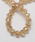 Handmade Glass Beads, Faceted Rondelle, Camel, 8mm Handmade Glass Beads, Faceted Rondelle, Camel  Size: about 8mm in diameter, 6mm thick, hole: 1mm; about 72pcs/strand