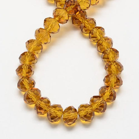 Handmade Glass Beads, Imitate Austrian Crystal, Faceted Abacus, Goldenrod 8X6MM (BE1510) Handmade Glass Beads, Imitate Austrian Crystal, Faceted Abacus, Goldenrod 8X6MM (BE1510)