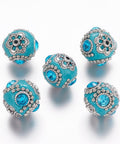 Handmade Indonesia Beads, with Brass Core, Round, SkyBlue Size: about 18~20mm in diameter, hole: 2mm (IB4762B) Handmade Indonesia Beads, with Brass Core, Round, SkyBlue Size: about 18~20mm in diameter, hole: 2mm