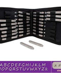 HANDWRITTEN UPPERCASE PUNCH 27PC SET W/CASE(2MM) HANDWRITTEN UPPERCASE PUNCH 27PC SET W/CASE(2MM)