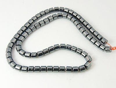 (HB2561) Magnetic Synthetic Hematite strands, Black, 5x5mm, Hole: 1mm (1 STR) (HB2561) Magnetic Synthetic Hematite strands, Black, 5x5mm, Hole: 1mm (1 STR)