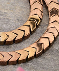 (HB6085C) Electroplated Arrows  Hematite, Copper Plated Size: about 7mm wide, 6mm long, 3mm thick (HB6085C) Electroplated Arrows  Hematite, Copper Plated Size: about 7mm wide, 6mm long, 3mm thick