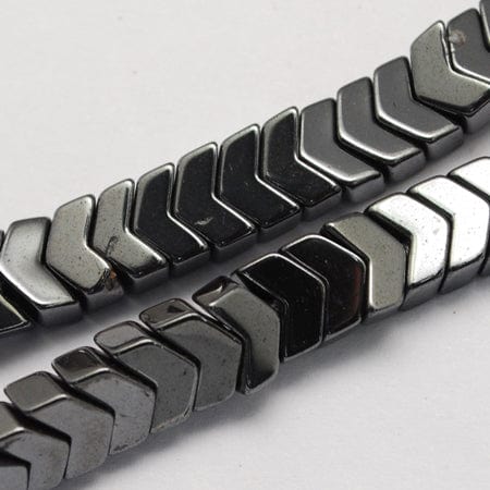 (HB6739A) Non-magnetic Synthetic Hematite Arrowhead, Black Size: about 5mm long, 8mm wide (HB6739A) Non-magnetic Synthetic Hematite Arrowhead, Black Size: about 5mm long, 8mm wide