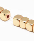 (HB7504-KC) Hematite Beads Strands, Cube, Light Gold Plated 6mm (HB7504-KC) Hematite Beads Strands, Cube, Light Gold Plated 6mm