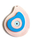 (HC-10B) CERAMIC EYE DROP PINK-BLUE 80MM X 60MM CERAMIC EYE DROP PINK/BLUE 80MM X 60MM
