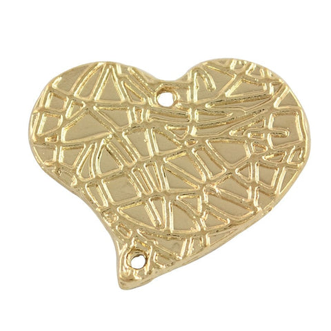 (HE5039) Heart Alloy Links, Tibetan Style, 25MM (10 PCS) Heart Alloy Links, Tibetan Style, Nickel Free & Lead Free, Golden Size: about 22mm long, 25mm wide, 2mm thick, hole: 1mm