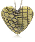 (HE5600) Antique Bronze Iron Heart Pendants, 50mm wide Unfading Antique Bronze Iron Heart Pendants, Nickel Free & Lead Free Size: about 50mm wide, 45mm long, 4mm thick, hole: 5mm.